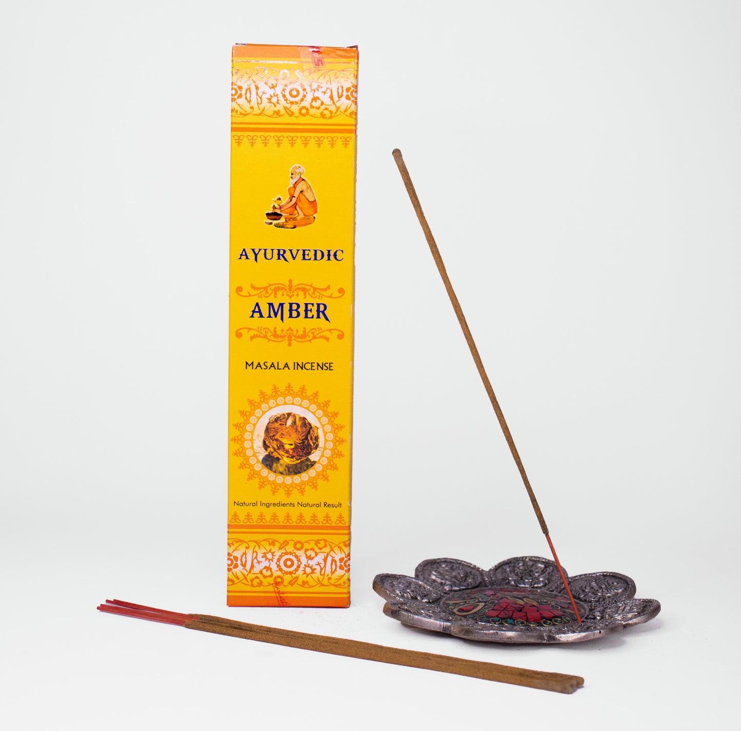 🎇穩定能量場🎇Ayurvedic琥珀印度天然手工線香