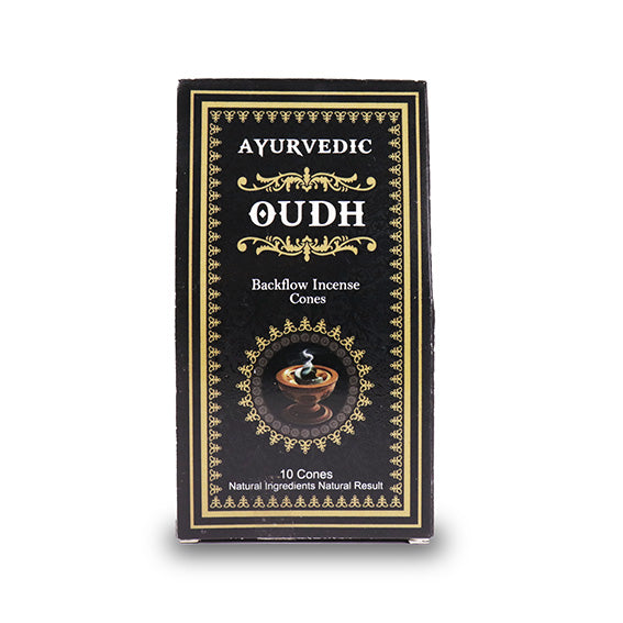 🎇東方招財黑金🎇Ayurvedic烏木印度天然手工倒流香塔