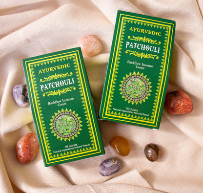 🎇紮根力量🎇Ayurvedic廣藿香印度天然手工倒流香塔