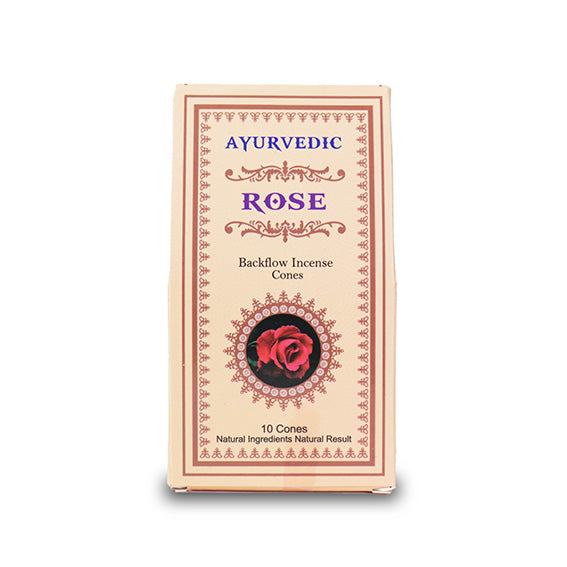 🎇愛與美的能量🎇Ayurvedic玫瑰印度天然手工倒流香塔