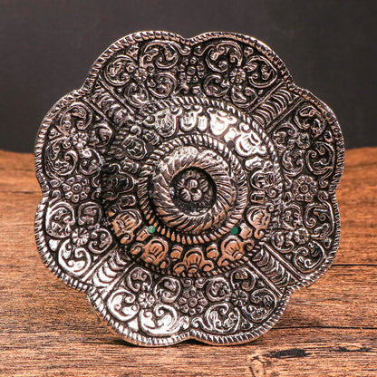 花形雕花銅製線香座