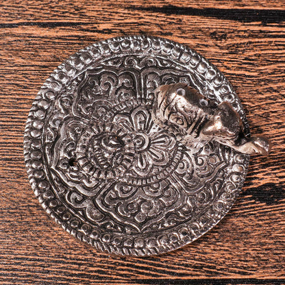 大象雕花銅製線香座