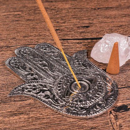 法蒂瑪之手雕花銅製線香座